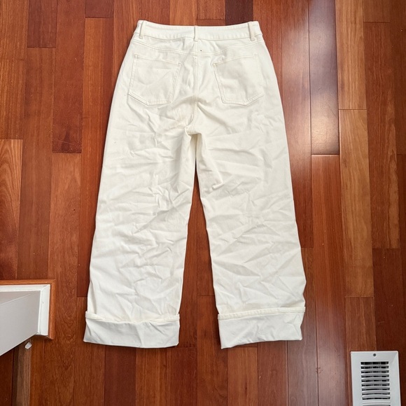 HALARA | wide leg cream pants | Size L - Picture 7 of 9